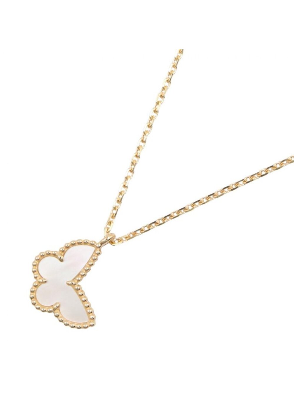 Van Cleef & Arpels Necklace Sweet Papillon Mother of Pearl Neck 42.5/44.5 18k
